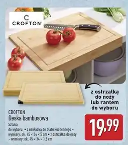 ALDI Deska bambusowa 45 x 34 1.8 cm Crofton oferta