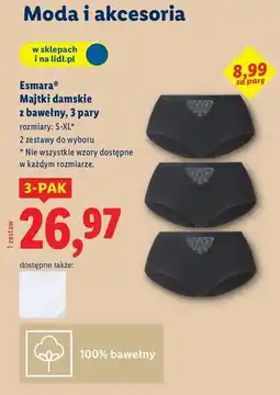 Lidl Majtki s-xl Esmara oferta