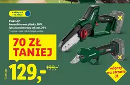 Lidl Sekator akumulatorowy 20v Parkside oferta