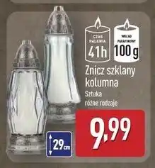 ALDI Znicz szklany kolumna oferta