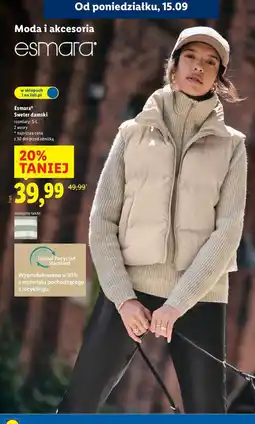 Lidl Sweter damski s-l Esmara oferta