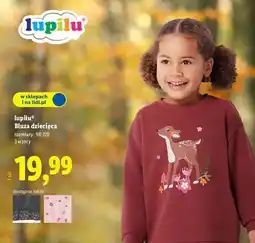Lidl Bluza dresowa dziecięca 98-128 Lupilu oferta