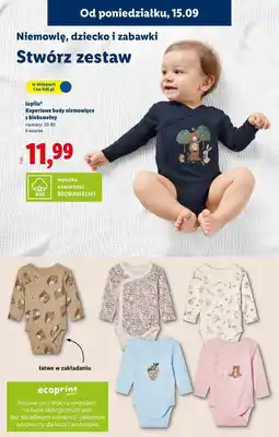 Lidl Body niemowlęce Lupilu oferta
