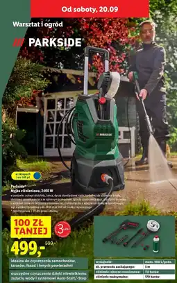 Lidl Myjka ciśnieniowa 2400w Parkside oferta