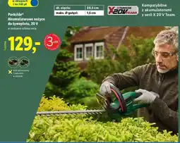 Lidl Nożyce akumulatorowe żywopłotu 20v Parkside oferta