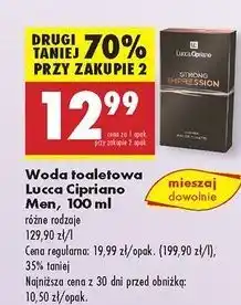 Biedronka Woda toaletowa Lucca Cipriano Strong Impression oferta