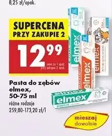 Biedronka Pasta do zębów dla dzieci 0-6 Elmex oferta