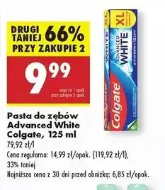 Biedronka Pasta do zębów Colgate Advanced White oferta