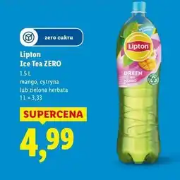 Lidl Lipton Ice Tea Green Mango 1.5L oferta