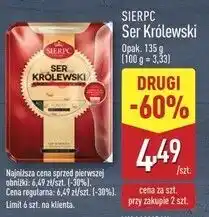 ALDI Ser zółty królewski plastry Sierpc oferta