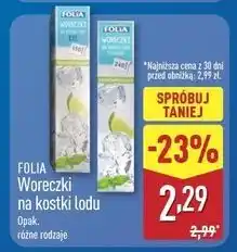ALDI Woreczki do lodu Folia oferta