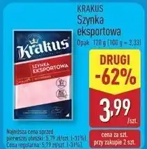 ALDI Szynka eksportowa Krakus Animex oferta