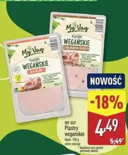 ALDI Plastry wegańskie z kolorowym pieprzem My Vay oferta