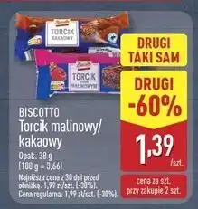 ALDI Torcik czekoladowy jaffa z nadzieniem pomarańczowym Biscotto oferta