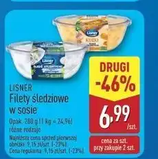 ALDI Filety śledziowe w sosie grzybowym z kurkami Lisner oferta