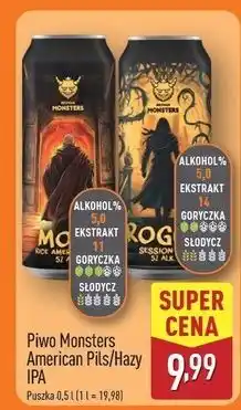 ALDI Piwo hazy ipa Monsters oferta