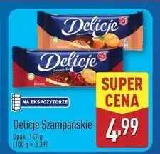 ALDI Ciastka z galaretką pomarańczową Delicje Szampańskie oferta