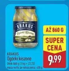 ALDI Ogórki kiszone Krakus Maspex oferta