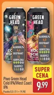 ALDI Piwo Green Head Rocket Science oferta