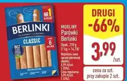 ALDI Parówki classic Morliny Berlinki oferta