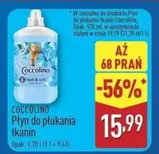 ALDI Płyn do płukania blue splash Coccolino Fresh & Soft oferta