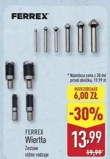 ALDI Wiertła Ferrex oferta