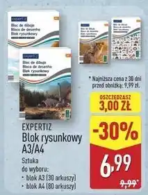 ALDI Blok rysunkowy a4/80 kartek Expertiz oferta