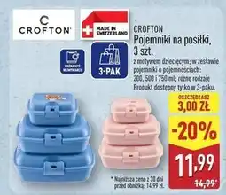ALDI Pojemniki na posiłki Crofton oferta
