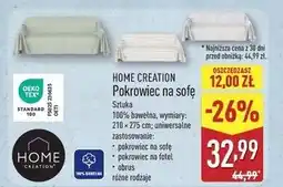 ALDI Pokrowiec na sofę 210 x 275 cm Home Creation oferta