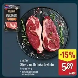 ALDI Stek wołowy z rostbefu bez kości Łuków oferta