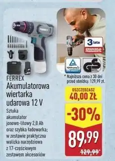 ALDI Wiertarka udarowa 12 v Ferrex oferta