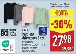 ALDI Kardigan dziewczęcy L&D oferta