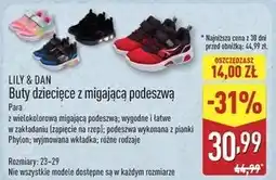 ALDI Buty z migającą podeszwą 23-29 Lily & Dan oferta