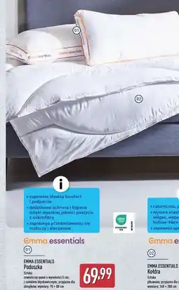 ALDI Poduszka 70 x 80 cm Emma Essentials oferta