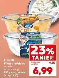Kaufland Filety śledziowe w sosie grzybowym z kurkami Lisner oferta