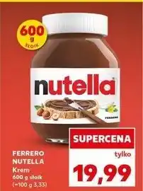 Kaufland Krem czekoladowo-orzechowy Nutella oferta