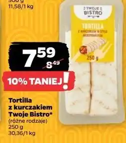 Netto Tortilla z kurczakiem w stylu meksykańskim Twoje Bistro oferta