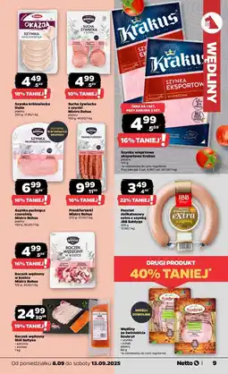 Netto Szynka eksportowa Krakus Animex oferta