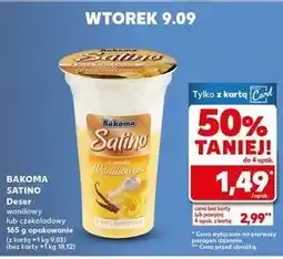 Kaufland Deser czekoladowy z bitą śmietaną Bakoma Satino oferta