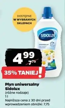 Netto Płyn do mycia mydło marsylskie Sidolux Uniwersalny oferta