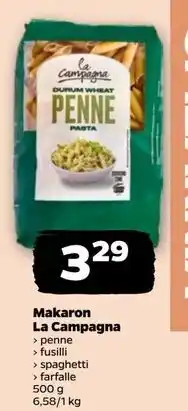 Netto Makaron farfalle La Campagna oferta