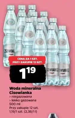 Netto Woda lekko gazowana Cisowianka oferta