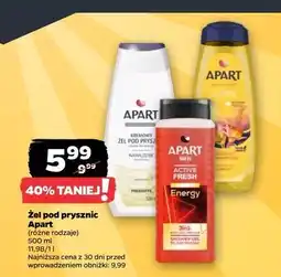 Netto Żel pod prysznic sunrise Apart Mood Care oferta