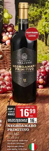 Biedronka Wino półwytrawne Primitivo oferta