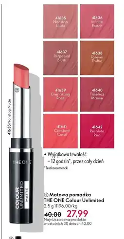 Oriflame Pomadka do ust The One oferta