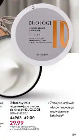 Oriflame Maska do włosów Duologi oferta