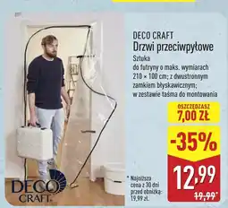 ALDI Drzwi przeciwpyłowe Deco Craft oferta