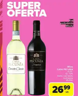Carrefour Market Wino wytrawne Casa Pecunia oferta