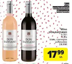Carrefour Market Wino półsłodkie Don Raffiano oferta