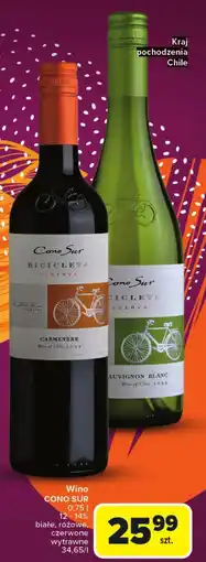 Carrefour Market Wino różowe Cono Sur oferta